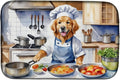 Caroline's Treasures DAC6257DDM Golden Retriever The Chef Dish Drying Mat by CarolinesTreasures