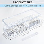 Tatuo 1 Pcs Cable Organizer Box - Image 2