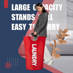 Caroeas 125L Laundry Basket, Large Laundry Hamper, Laundry Bag - Image 2
