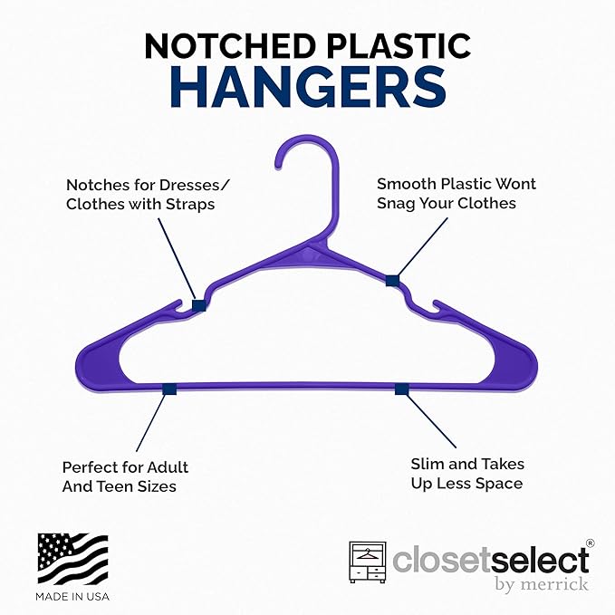 Plastic Hangers 50 Pack - Image 4