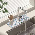 Sink Splash Guard Faucet Mat Watercolor Butterflies Absorbent Fast Drying Mat by Unknown