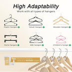 HOUSE DAY Space Saving Hangers 20 Pack, Clothes Hanger Connector Hooks - Image 4