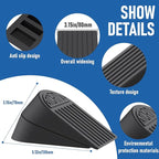 Rubber Widened Door Stopper Wedge – 2 Pack Black Door Stoppers Wedge - Image 4