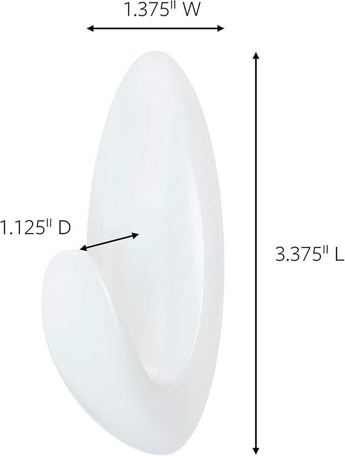 Command Bath Medium Hooks, 3 lb Capacity, Organize Damage-Free - Image 2