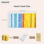 SEMAXE Hand Towels for Bathroom, 100% Cotton Towels - Image 2
