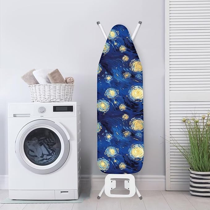 Galaxy Star Steam Ironing Board Cover Standard Size 15" X 54", Starry Night Oil - Image 3