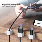 PZOZ 6 Pack Cord Organizer, Adhesive Charger Cable Clips, Wire Holder Keeper - Image 4