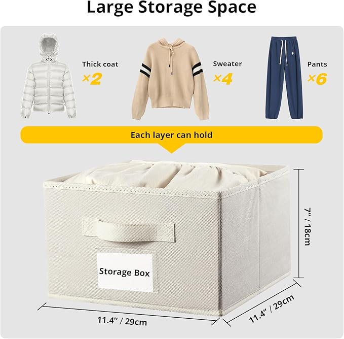 2 Pack 6 Shelves Hanging Closet Organizer - Image 7