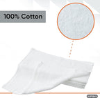 Superio Terry Cloth Rags White Washcloths 100% Cotton 12" Cleaning Cloths - Image 4
