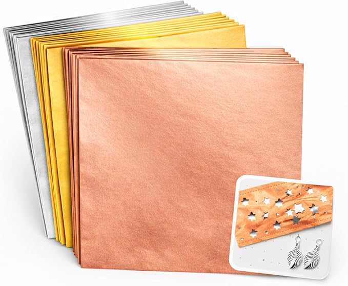 Yaocom 150 Packs Aluminum Metal Crafts DIY Foil 6 Inch x 6 Inch x 0.07 mm Thick by Yaocom