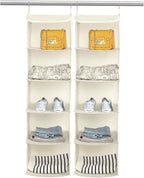 5 Shelves Hanging Closet Organizer, 2 Pack Hanging Storage - Image 6