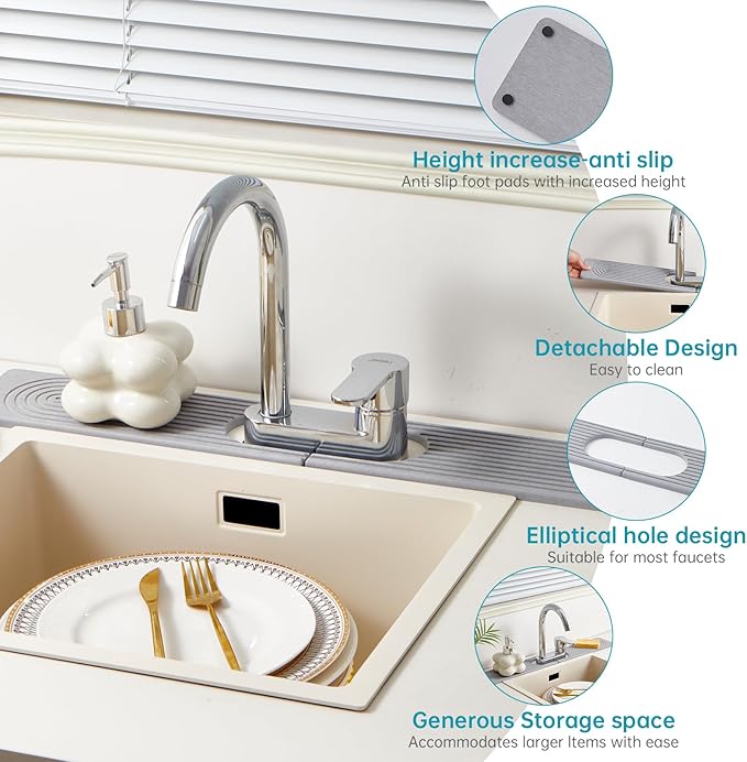 Stone Faucet Mat for Kitchen Sink - Image 4
