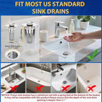 2PCS Bathroom Sink Stopper Strainer, Pop-Up Bathroom Sink Drain Strainer - Image 6