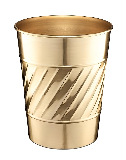 Monarch Abode Metal Bathroom Trash Can – Waste Basket by MonarchAbode