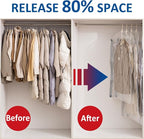 Hanging Vacuum Storage Bags, 6 Pack Hanging Storage Bags - Image 2