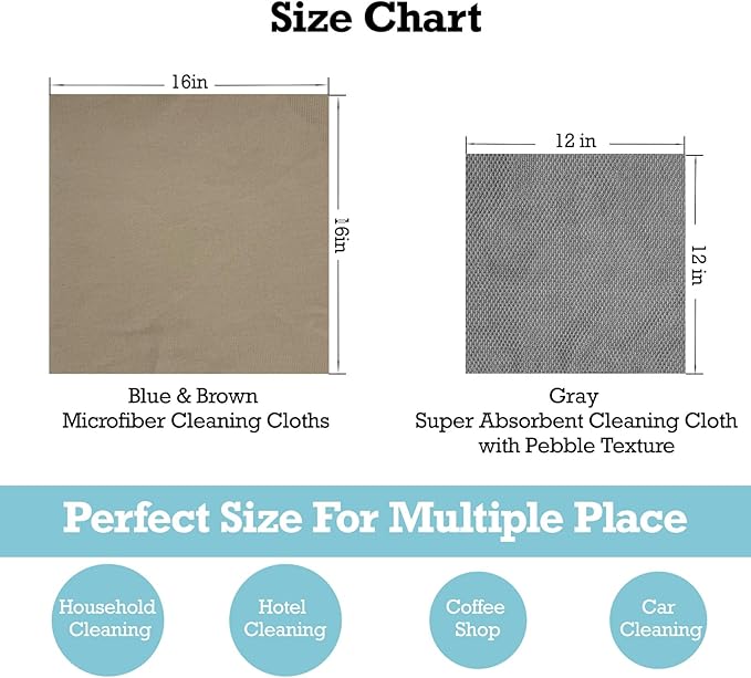 Lint-Free Streak-Free Glass Cleaning Cloth 3-Pack - Image 8