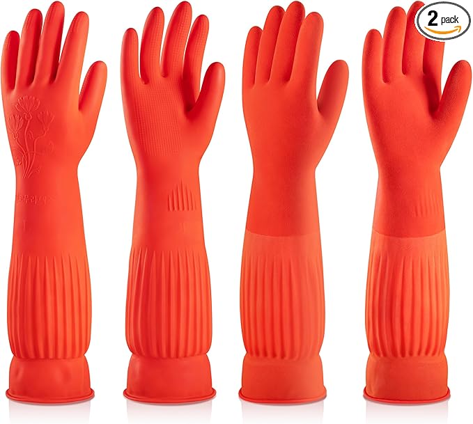 ThxToms Rubber Dishwashing Cleaning Gloves by ThxToms