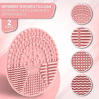 MINTHE™ Makeup Brush Cleaner Mat | 2 Pack | Silicone Make up Cleaning Pad - Image 3