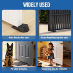 Rubber Widened Door Stopper Wedge – 2 Pack Black Door Stoppers Wedge - Image 6