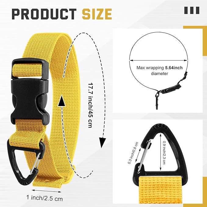 6 Pack 17 Inch Adjustable Extension Cord Holder Organizer - Image 2