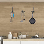 7 Pack Big Heavy Duty Triple Coat Hooks Wall Mounted - Image 3