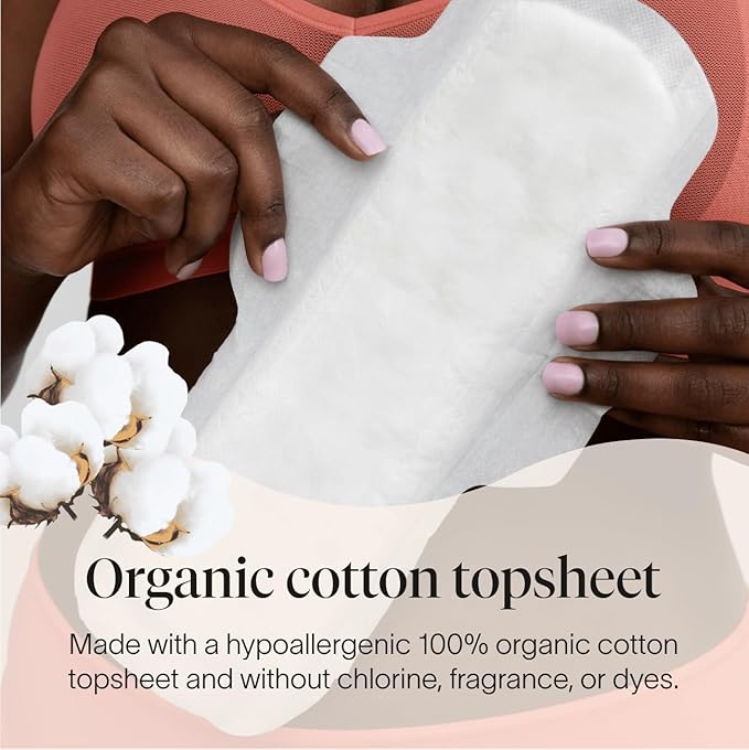 Cora 100% Organic Cotton Topsheet Pads - Image 2