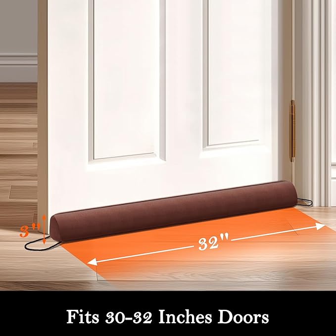 Sunolga Door Draft Stopper Blocks Hot and Cold Air - Image 2