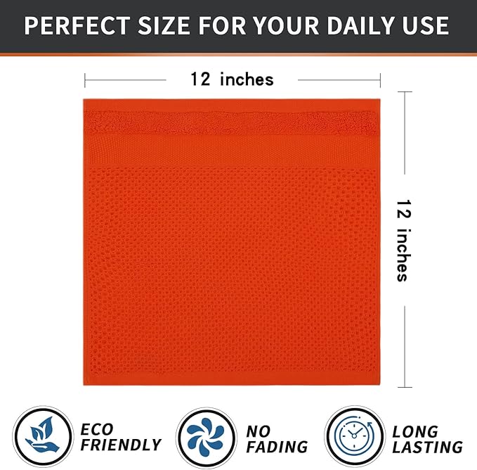Homaxy 100% Cotton Dish Cloths, 8 Pack - Image 5