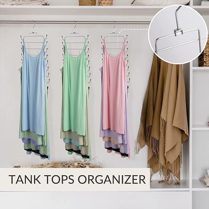 ZEDODIER 4 Pack Tank Top Hanger Space Saving, Bra Hangers - Image 4