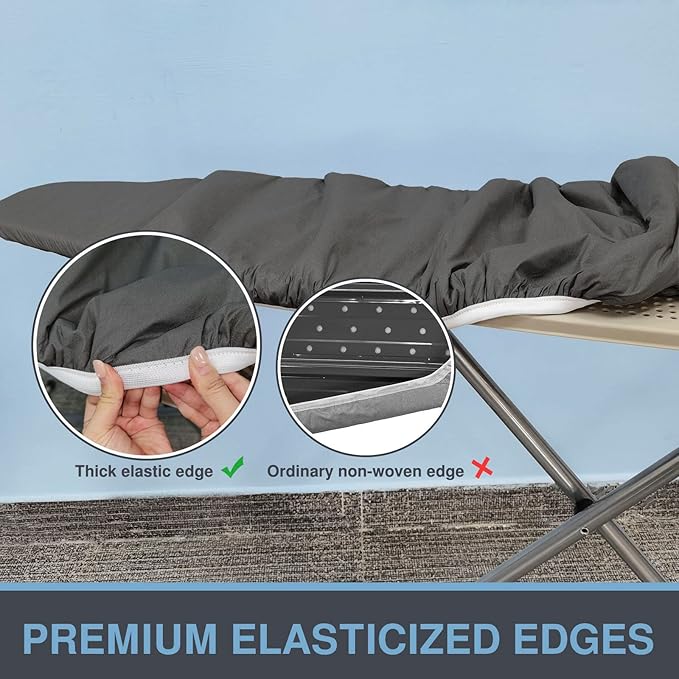 Ironing Board Cover and Pad, Standard Size 15x54, Thick Padding, Elastic Edge - Image 3