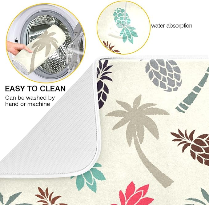 Super Absorbent Dish Drying Mat, Microfiber Fast-Drying Dish Mat, Kitchen Dish - Image 2