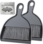 THINKLEARN 2PCS Small Dust Pan and Brush Set, Mini Broom and Dustpan Set by THINKLEARN