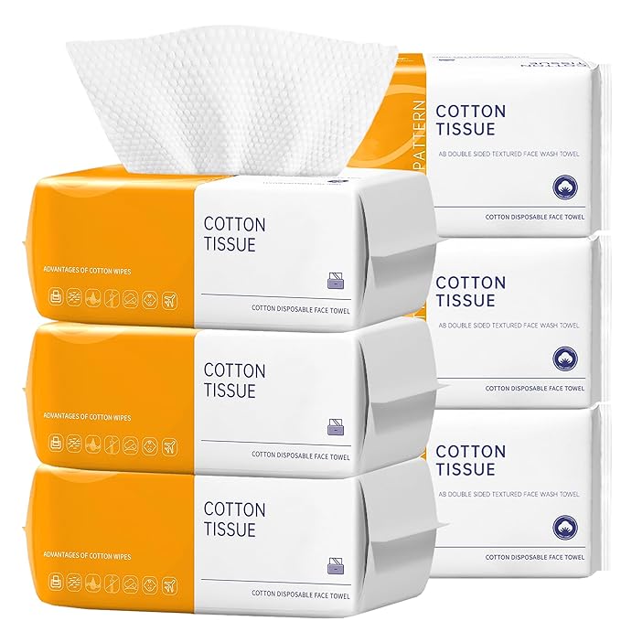 6 Pack Face Towels Disposable, Face Clean Towels, Face Towelettes Disposable by KUKEOitemstoaddfuntoyourlife