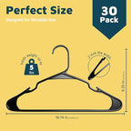 Lifemaster Plastic Clothes Hanger Set - Image 2