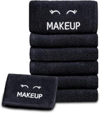 White Classic Bleach Safe Black Makeup Washcloths - Image 7