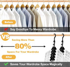 24-Pack-Closet-Organizers-and-Storage, Closet-Organizer-Hangers 5 Holes - Image 2