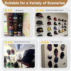 22 Pack Adhesive Hat Hooks for Wall, Super Strong Hat Rack for Baseball Caps - Image 6