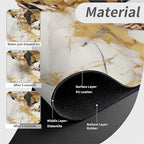 Kitchen Sink Splash Guard，Abstract marble gold Faucet Mat Sink Gadgets-Super - Image 4