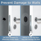 XoYoZo Door Stoppers Wall Protector Buffer Guard Doorknob Door Handle Bumper - Image 4