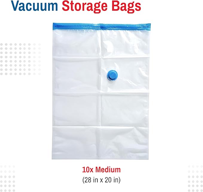 10 Pack Medium Vacuum Storage Bags - Image 3