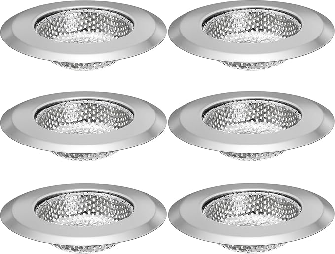 Kingrol 6-Piece Kitchen Sink Strainer Set, 4.5" Stainless Steel Sink Food - Image 2