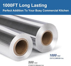 Aluminum Foil Standard 12 inch Wide, 1000 FT Food Safe Foil Wrap - Image 3