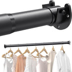 Closet Rods for Hanging Clothes, 17 to 129 Inches Stepless Adjustable Metal by Supforce