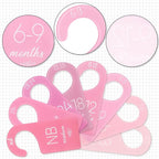 Whaline Acrylic Baby Closet Dividers Pink Hanging Infant Clothes Hanger - Image 3