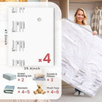 TAILI 4 Pack Vacuum Storage Bags, XXL Jumbo, Vacuum Sealed Bags - Image 2