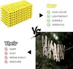 Phinus 72 Pcs Wooden Clothes Pins, 2.9 Inch Clothes Pins - Image 4