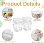Barydat 4 Pcs Square Food Storage Containers - Image 3