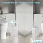 rejomiik Small Bathroom Trash Can - Image 2