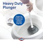 Clorox Toilet Plunger with Hideaway Holder Caddy Heavy-Duty Compact Design with - Image 5