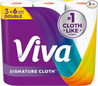 Viva Signature Cloth Paper Towels, Choose-A-Sheet Size, 3 Double Rolls by Viva%C2%AE